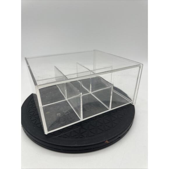 Acrylic Tea Bag Holder Storage Organizer, 6 Compartment - Picture 1 of 6